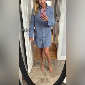 Victoria's Secret Blue Checkered Nightshirt